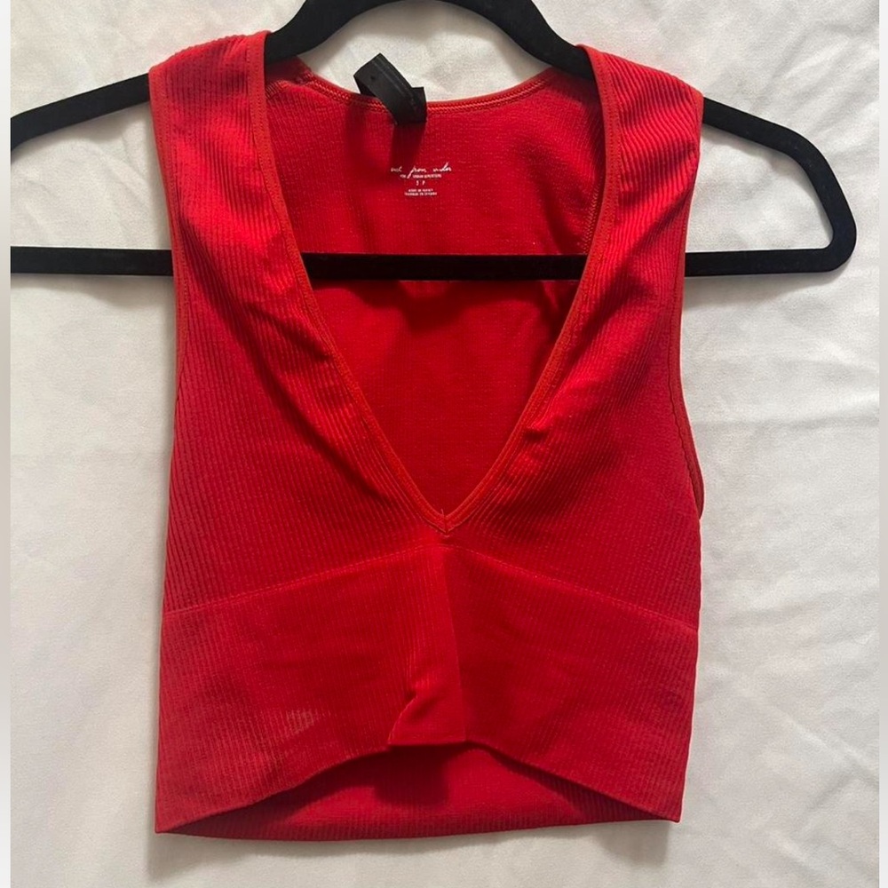 Simple red tank top.